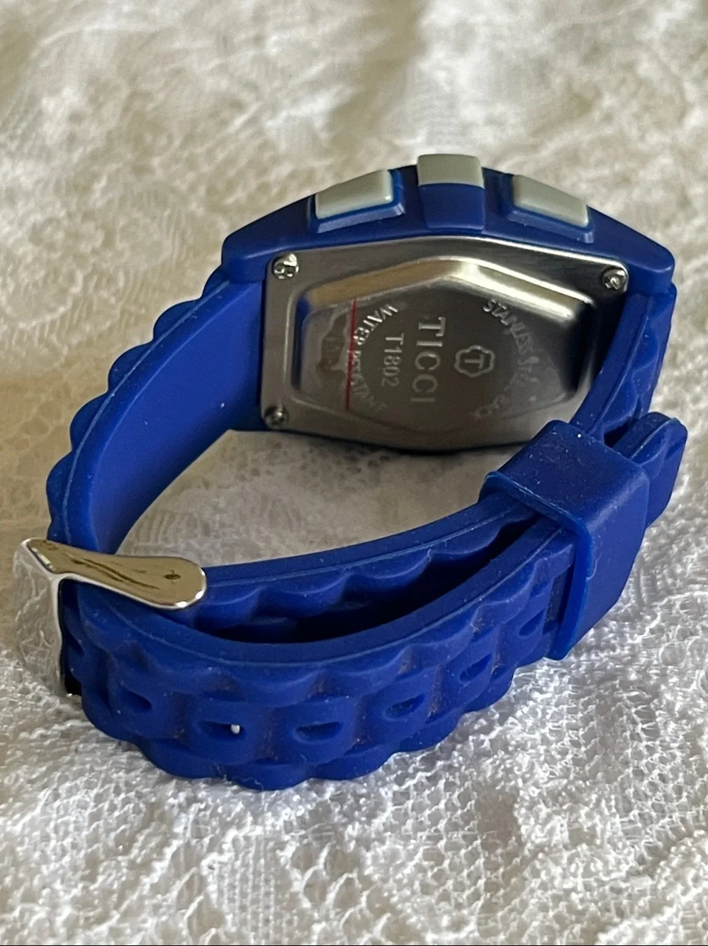 TICCI Children's Blue Digital Sport Watch with Silicone Strap
